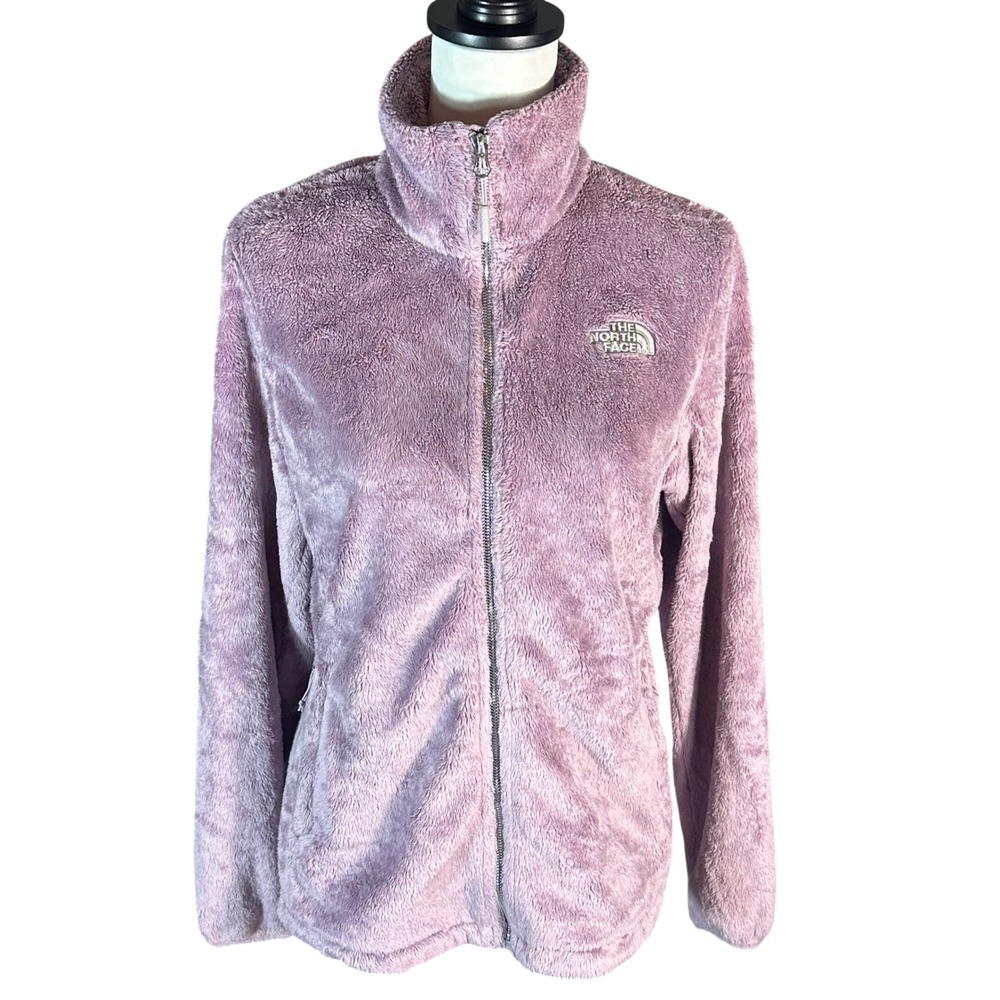The North Face Osito Fleece Jacket Womens M Purple Full Zip Plush NF0A3XBD